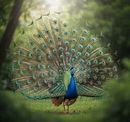 Obraz premium peacock with feathers
