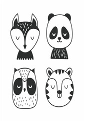 Fototapeta premium Minimal Abstract Vector Design – Symmetrical Line Art Illustration