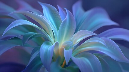 Ethereal Blue Flower: A Symphony of Serenity