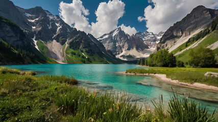 Naklejka premium view panorama