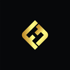 Letter FH modern Logo Design Vector  Initials Logo FF  Vector