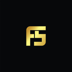 Letter FS modern Logo Design Vector Initials Logo Vector 