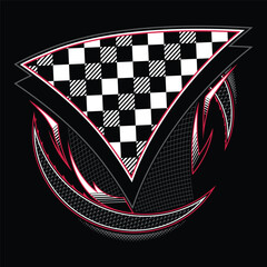 Racing background for tshirt design