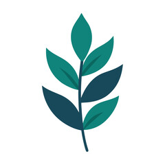 Naklejka premium Minimalist Botanical Leaf Patterns on White Background