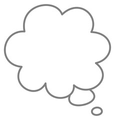シンプルなモヤモヤのイラスト