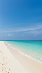 Obraz premium Sunny beach paradise with turquoise water and untouched white sand