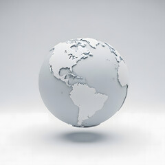 Earth globe world map continent America geography global sphere model