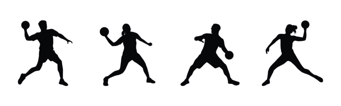 dodgeball silhouette