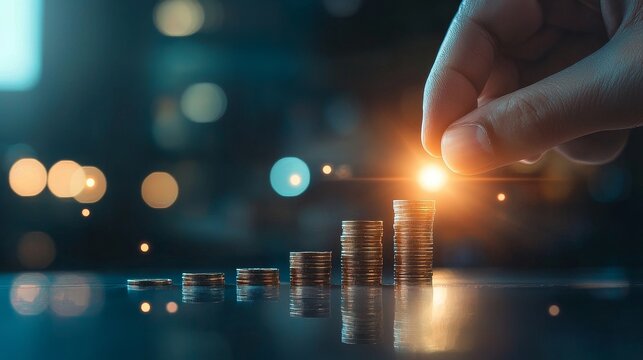 Growing wealth through smart investment strategies finance sector digital photography urban environment close-up shot