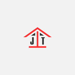 Initials Vektor Stok Home Logo Real Estate Logo