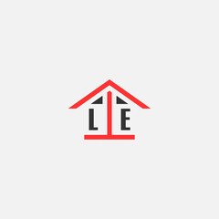 Initials Vektor Stok Home Logo Real Estate Logo