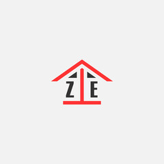 Initials Vektor Stok Home Logo Real Estate Logo