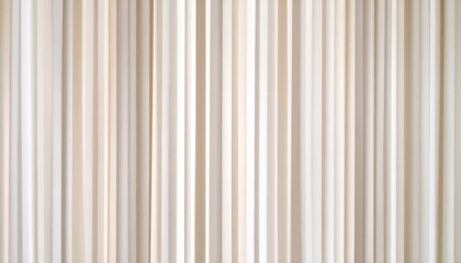 Obraz premium Flowing white striped curtains, elegant drapery for enhanced interior design and soft light diffusion