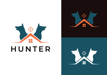This is a house hunter logo with a vintage style. This logo is suitable for hunter communities, hunter shops and the like.