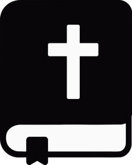 Obraz premium black and white cross