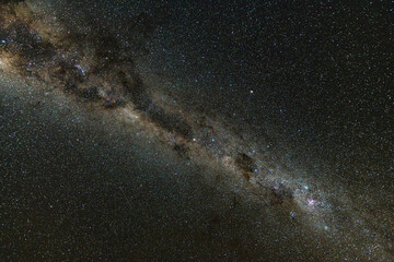 Fototapeta premium The Milky Way Galaxy on a cold Winter's night