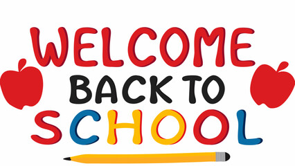 Back to School Sale Concept with 3D Text and Alphabet Letters Design