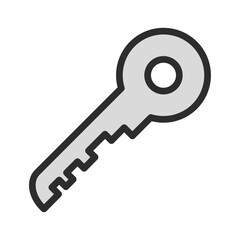 Key Unlock Security Access Icon Vector Password Protection Solution