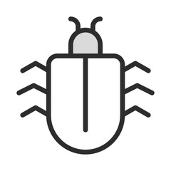Obraz premium Bug Malware Insect Icon Vector Computer Virus Threat Software