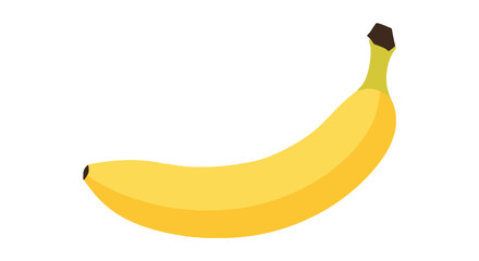 Single Vector Banana: Simple Fruit Illustration