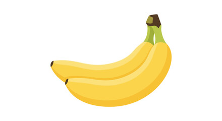 Cartoon Banana Bunch: Simple Illustration