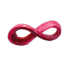 Pink infinity symbol, textured