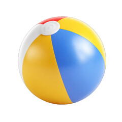 Colorful beach ball, glossy finish