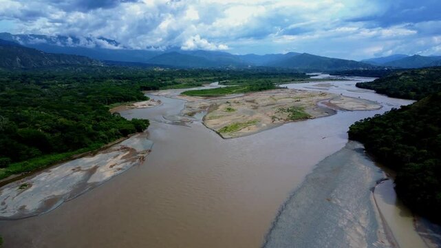 aerial view from cauca river