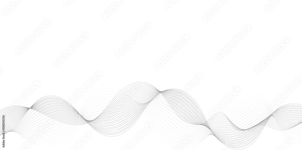 Poster abstract grey, white smooth element swoosh speed wave modern stream background. wave with lines crea