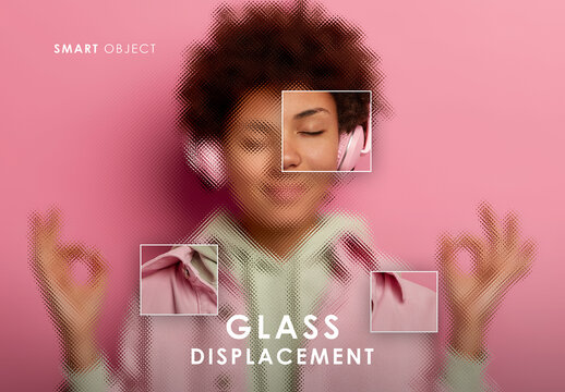Glass Displacement Photo Effect
