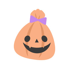 ジャックオーランタン柄のハロウィンギフトバッグ