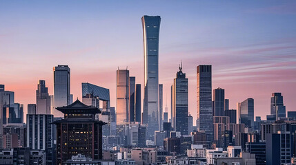 Obraz premium Shanghai city building complex, modern business center