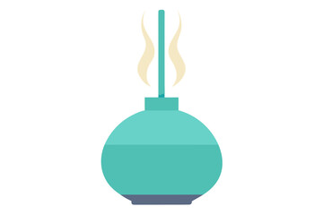 Obraz premium Essential Oil Diffuser on White Background