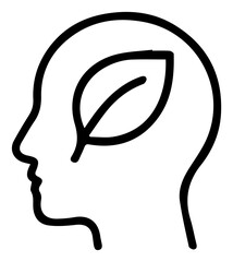 Green Mind Concept Showing Ecological Thinking And Sustainable Practices