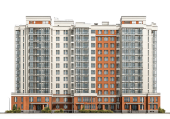 PNG Real American apartment building architecture modern urban.