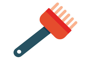 Pet Grooming Brush on White Background