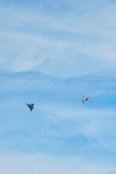 IAI Kfir Fighter Jet in Flight Against Blue Sky