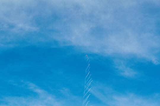 IAI Kfir Fighter Jet in Flight Against Blue Sky