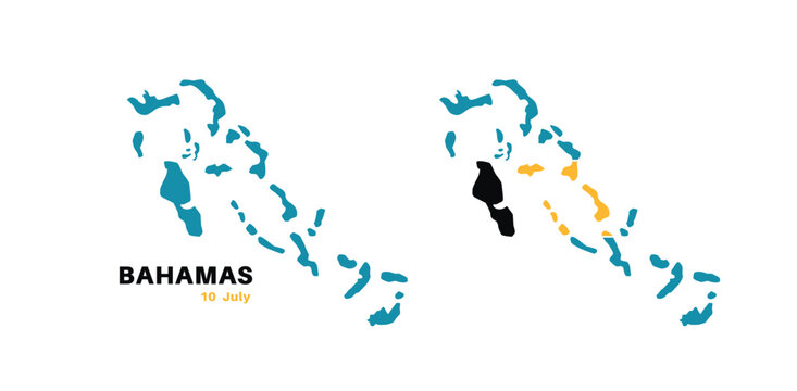 Set of isolated bahamas maps. bahamas flag overlaid with flag proportions. Maps and traveling around the world