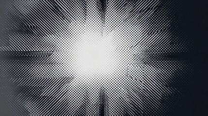 Ethereal Light Burst: A Dynamic Abstract Design of Minimalist Monochrome Patterns and Futuristic Geometric Rays