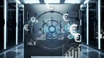 Data Security Vault with Server Room. - Powered by Adobe