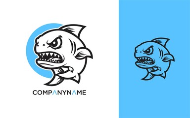 FIsh mascot vector
