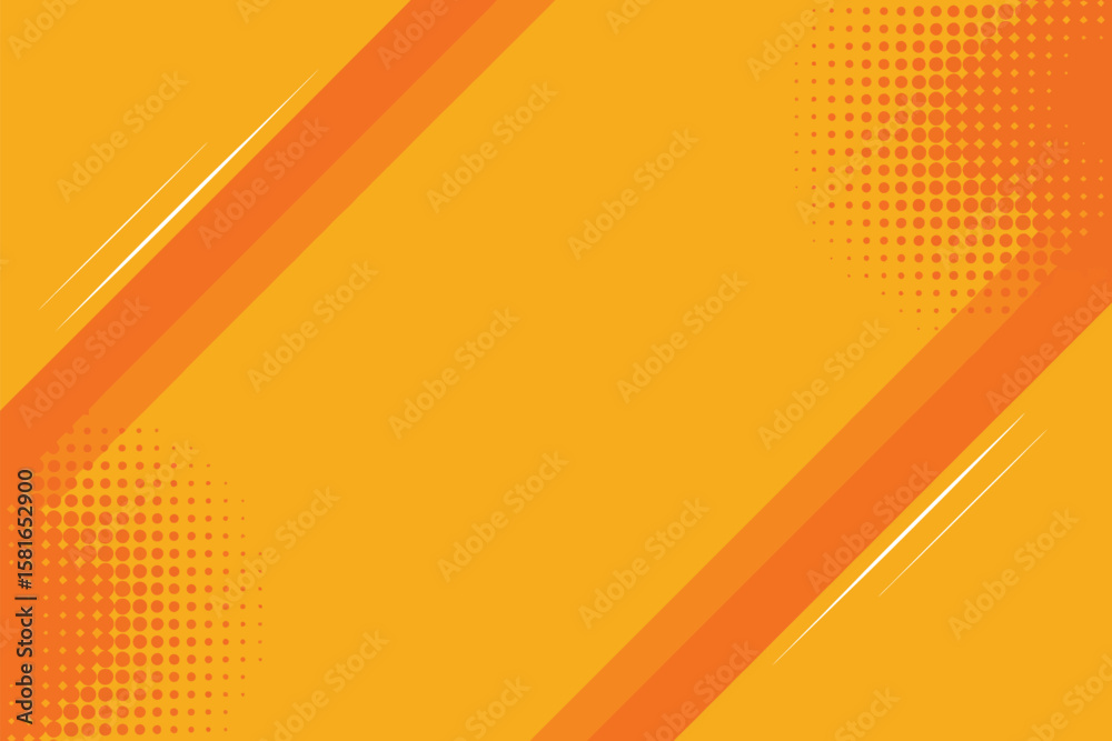 Poster Golden background with abstract diagonal lines and halftone patterns creating a modern backdrop for presentations and designs.