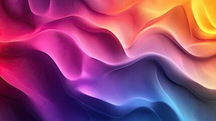 Fototapeta premium Colorful Wavy Gradient Background Wallpaper