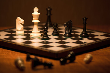 chess board on a chessboard