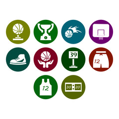 basketball clip art set