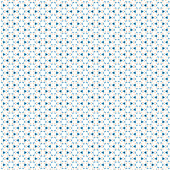 Tiny blue and peach floral elements in dense pattern