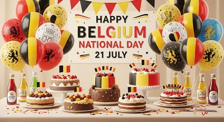 Celebrate Belgium National Day with Festive Treats and Decorations