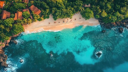 Summer Beach Wallpaper Capturing the Essence of Paradise Representing Vacation Dreams Seaside Bliss and Ocean Views for Resort Marketing Travel Campaigns and Seasonal Promotions