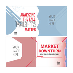 Modern design highlighting market trends and fall insights, ideal for business analysis and strategic planning during downturns